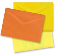 C6 Envelopes - Orange & Yellow
